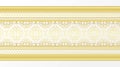 Golden ornamental border Royalty Free Stock Photo