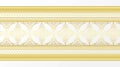 Golden ornamental border Royalty Free Stock Photo
