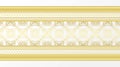 Golden ornamental border Royalty Free Stock Photo