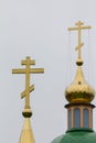 Golden orthodox cross