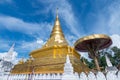 The golden pagoda of Chae Haeng temple, Nan, Thailand Royalty Free Stock Photo