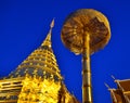 Golden Pagoda Ã¢â¬ÅDoi SuthepÃ¢â¬Â Royalty Free Stock Photo