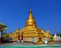 Golden pagoda in Kuthodaw temple in Mandalay