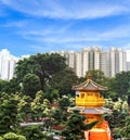 Golden pagoda at Nan Lian Garden Royalty Free Stock Photo