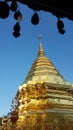 Golden pagoda of northern of Thailand 02 Royalty Free Stock Photo