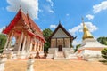 Golden pagoda in Phra That Kham Kaen, Khon Kaen, Thailand