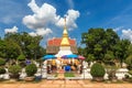 Golden pagoda in Phra That Kham Kaen, Khon Kaen, Thailand