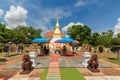 Golden pagoda in Phra That Kham Kaen, Khon Kaen, Thailand