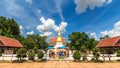 Golden pagoda in Phra That Kham Kaen, Khon Kaen, Thailand