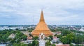 Golden pagoda Phra Pathom Chedi of Nakhon Pathom province Asia T