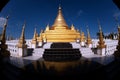 Golden Pagoda in Sanda Muni Paya in Myanmar. Royalty Free Stock Photo