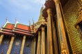 Golden Pagoda Thai Stupa in Grand Palace - at Wat Phra Kaew, Temple of the Emerald Buddha Royalty Free Stock Photo