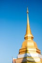 Golden pagoda in Thai Temple