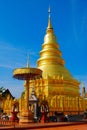 Golden pagoda in thailand