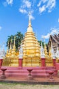 The golden pagoda of Wat Pan Tao in Chiang Mai, Thailand Royalty Free Stock Photo