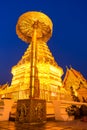 Golden Pagoda in Wat Phra That Doi Suthep is attractive landmark