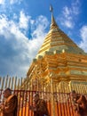 Golden pagoda wat Phra That Doi Suthep