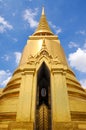 Golden Pagoda,Wat Phra Kaew, Bangkok, Thailand. Royalty Free Stock Photo