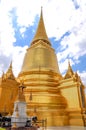 Golden Pagoda,Wat Phra Kaew, Bangkok, Thailand. Royalty Free Stock Photo