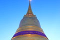 Golden pagoda at wat saket temple in bangkok