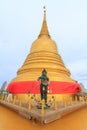 Golden pagoda of Wat Saket Temple / public landmark in Thailand Royalty Free Stock Photo