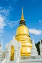 Golden pagoda wat suandok chiangmai Thailand