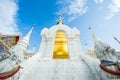 Golden pagoda wat suandok chiangmai Thailand