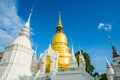 Golden pagoda wat suandok chiangmai Thailand