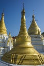 Golden pagodas in Burma. Maha Su Taung Pyae Htee Hlaing Shin Pagoda in Inwa Ava