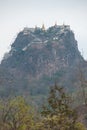 Golden pagodas is on Sagaing Hill, Myamar. View frm the top of t Royalty Free Stock Photo