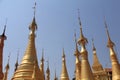 Golden Pagodas of Shwe Indein 5 Royalty Free Stock Photo