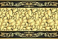 Golden paisley vintage vector background