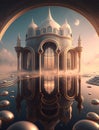 The Golden Palace of Enchantment. Generative AI