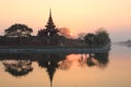 Golden Palace Monastery - Mandalay at sunset