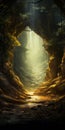 Golden Palette: A Lively Cave Painting With Soft Tonal Colors