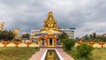 Golden Panchamukhi Ganesh temple in the suburbs of Bangalore city, India Royalty Free Stock Photo