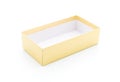 golden paper box Royalty Free Stock Photo