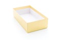 golden paper box Royalty Free Stock Photo