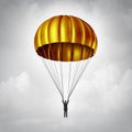 Golden Parachute Royalty Free Stock Photo