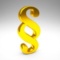 Golden paragraph symbol Royalty Free Stock Photo