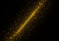 Golden Particle Light Stream Abstract Background Royalty Free Stock Photo