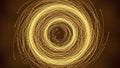 Golden Particle Vortex Abstract Swirling Light Trails on Dark Background Royalty Free Stock Photo
