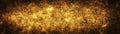 Golden particles shining stars dust bokeh glitter awards abstract background. Royalty Free Stock Photo