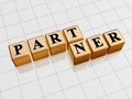 Golden partner Royalty Free Stock Photo