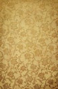 Golden pattern on wallpaper