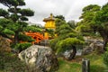 Golden Pavilion of Absolute Perfection at the Nan Lian Garden near Chi Lin Nunnery, Hong Kong Royalty Free Stock Photo