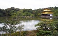 Golden Pavilion garden, Kinkakuji, Kyoto, Honshu Island, Japan