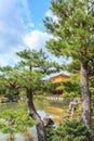 Golden Pavilion Kinkakuji Temple in autumn season at Kyoto Royalty Free Stock Photo