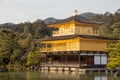 The Golden Pavilion in Kioto Royalty Free Stock Photo