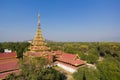 The golden pavilion in Mandalay Palace built in 1875 by the King Mindon as seen from the watchtower